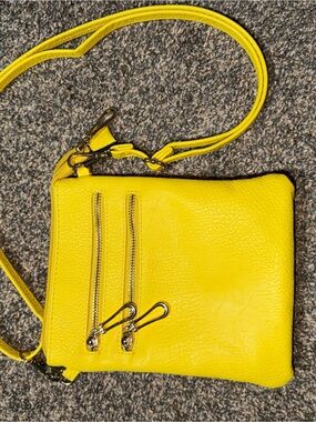 Bright Yellow Crossbody Bag - Women's Shoulder Purse